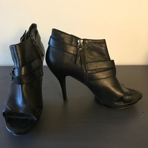 NINE WEST Black Heel Sandal Booties - Size 8